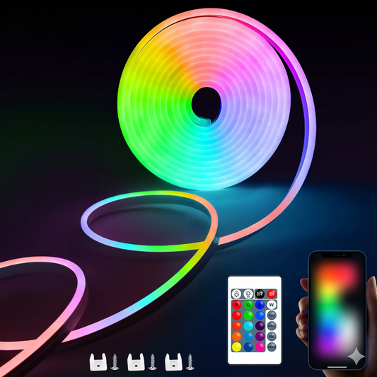 LumiFlex RGB Neon Strip – Waterproof LED Lighting with App & Remote