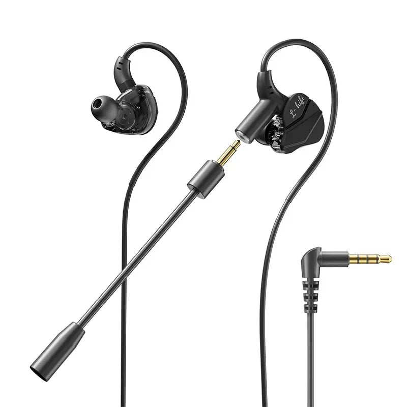 SoundStrike Dual Mic – HiFi Gaming Earphones for Samsung