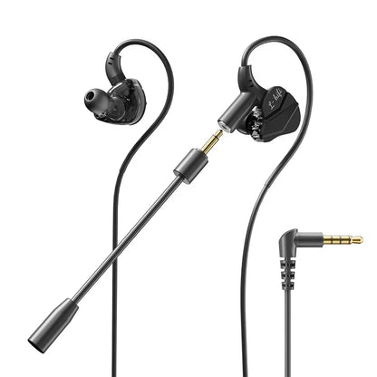 SoundStrike Dual Mic – HiFi Gaming Earphones for Samsung